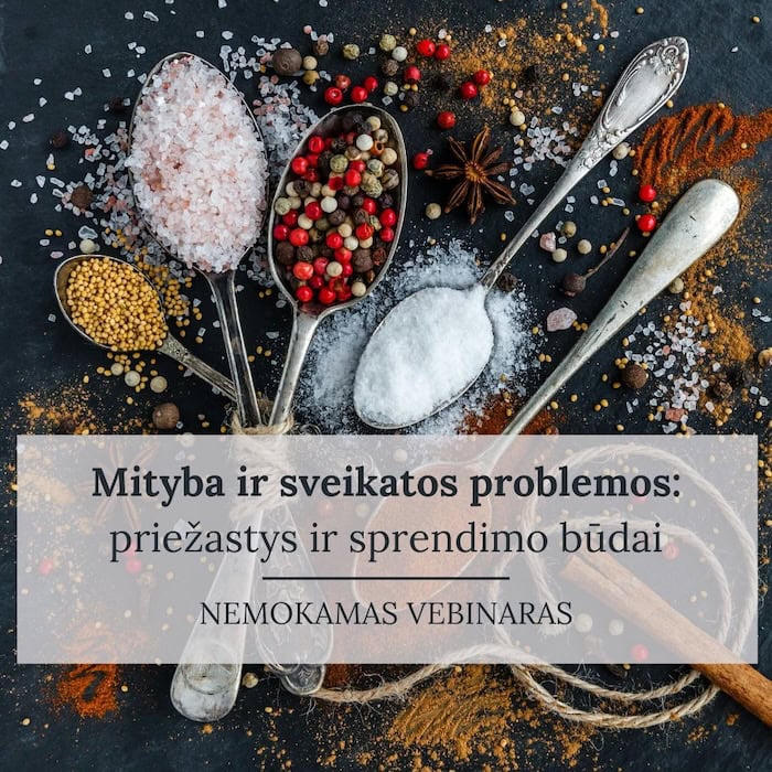 Nemokamas vebinaras | Mityba, virškinimo sutrikimai ir su jais susijusios sveikatos problemos: priežastys ir sprendimo būdai